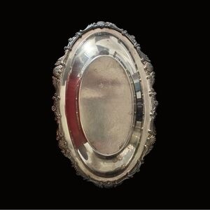 Elegant Regency Silver Oval Serving Tray